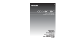 Yamaha CDX-497 - Owners Manual 